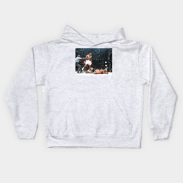 Greatest Mohammad Ali Scene on Distressed Kids Hoodie by venusblack